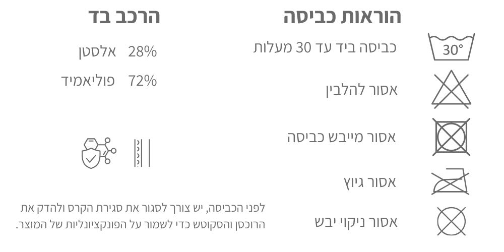 ברכב בד של שרוולון לאחר ניתוח ליפואלסטיק LIPOELASTIC